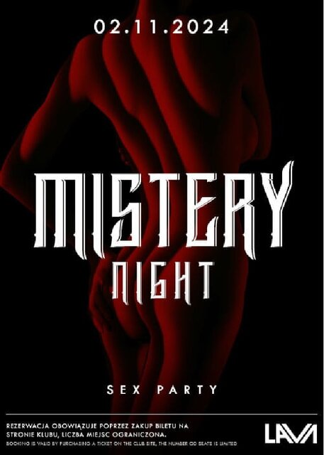 02.11.2024r. SOBOTA - HALLOWEEN EDITION MISTERY NIGHT SEX PARTY - LavaClub