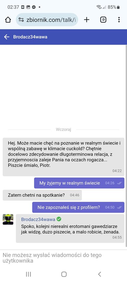 Typowy zbiornikowy singiel. - cuckoldowie