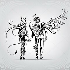 depositphotos_67896187-stock-illustration-angel-and-demon-in-orn
