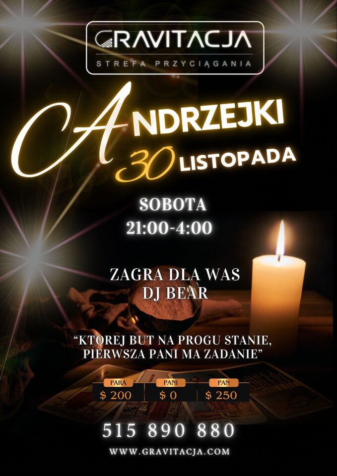 ANDRZEJKI - ClubGravitacja