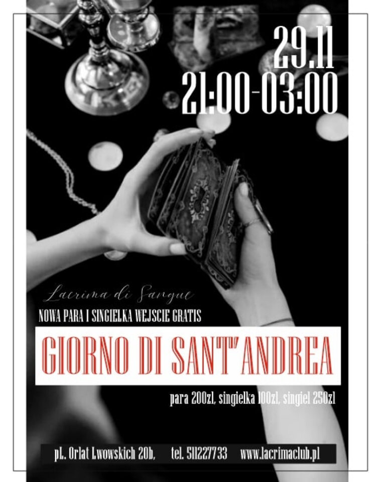 PIĄTEK – GIORNO DI SANT”ANDREA - LaCrimadiSangue