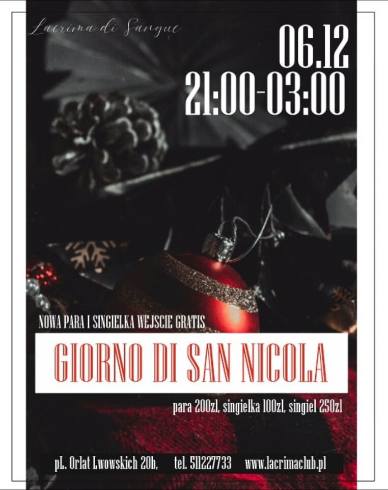 GIORNO DI SAN NICOLA - LaCrimadiSangue